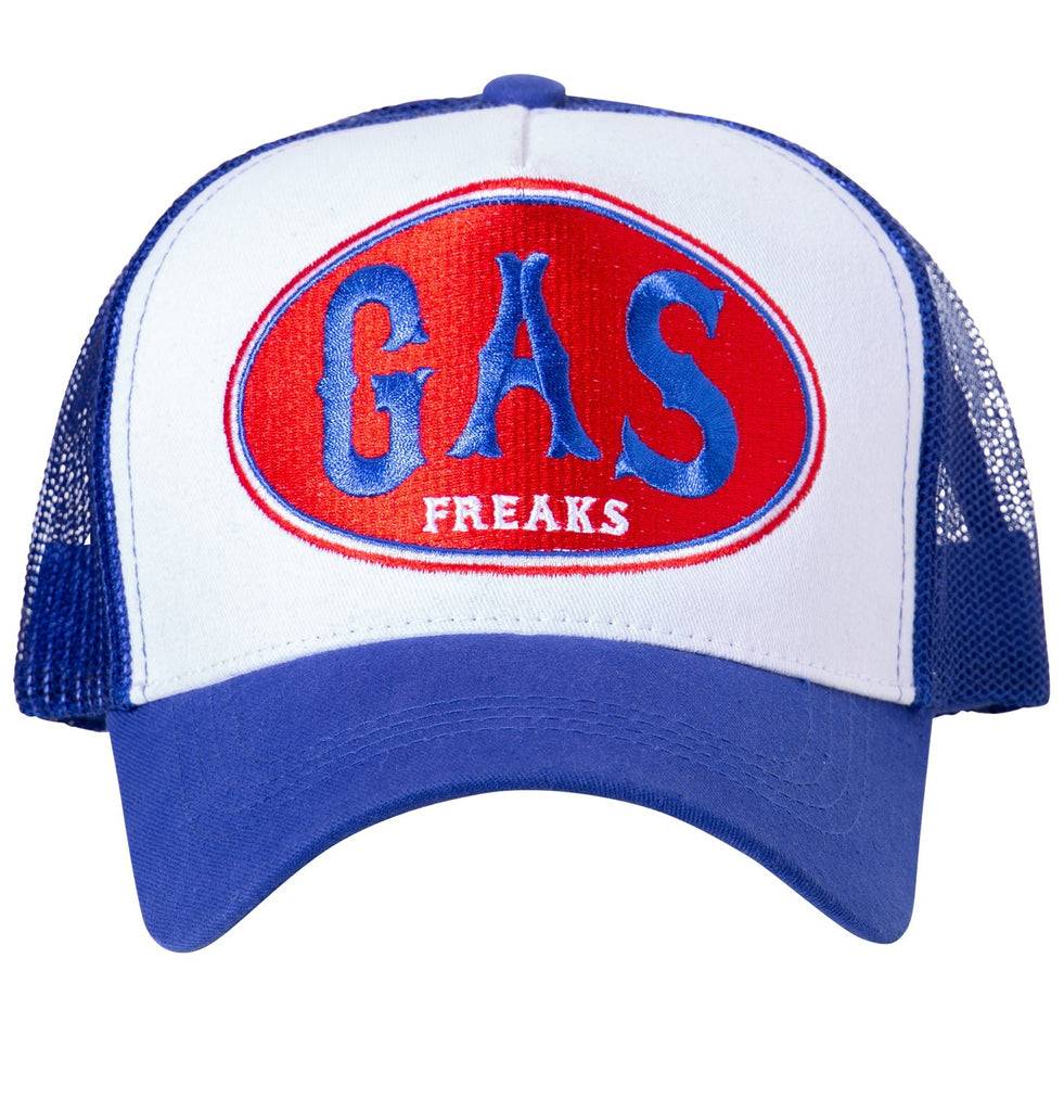Queen Kerosin Trucker Mesh Cap in Colour-Blocking Optik «Gas Freaks» Verkauf