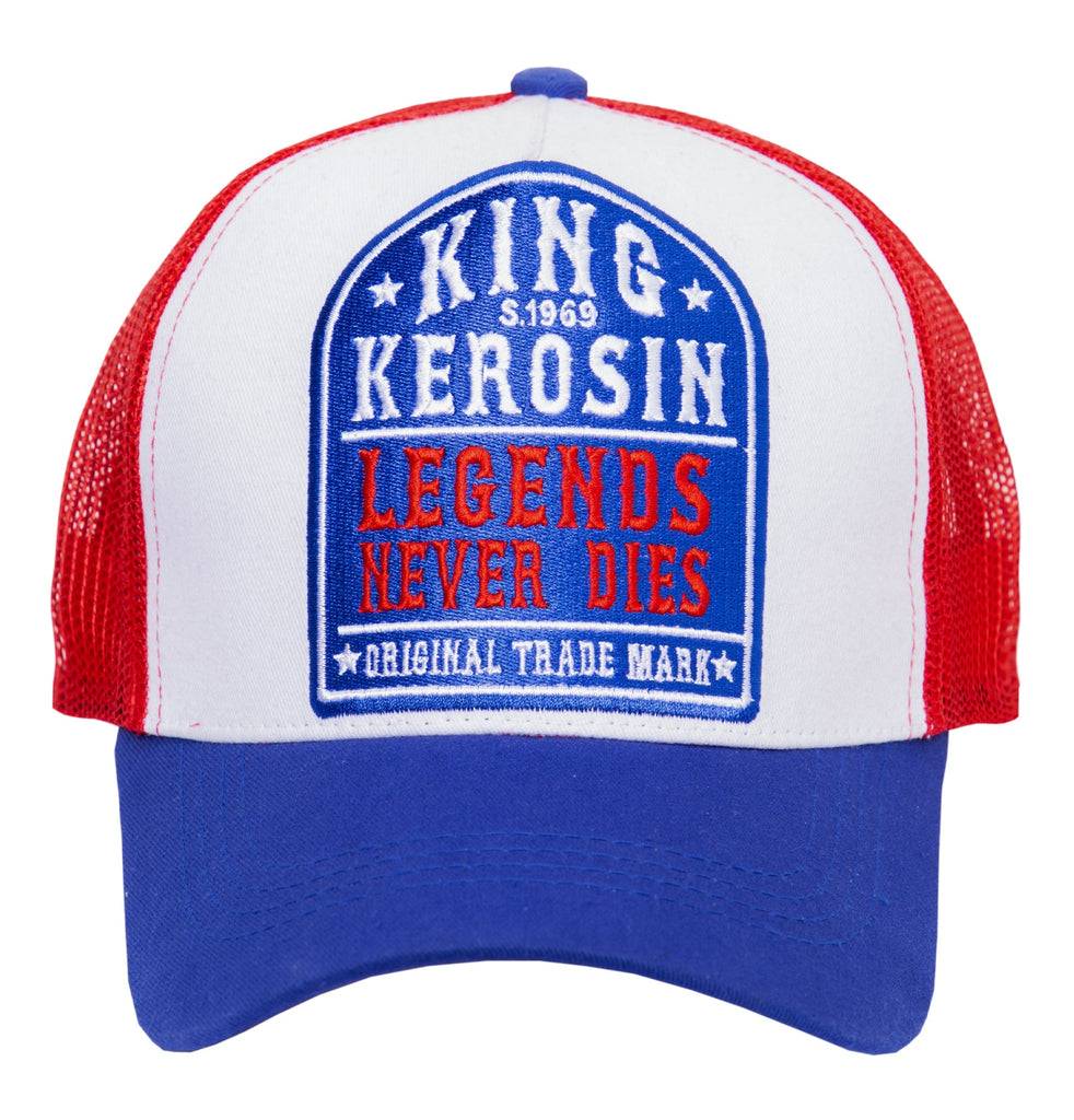 Queen Kerosin Trucker Cap mit Mesh-Einsatz «Legends never die» Angebote