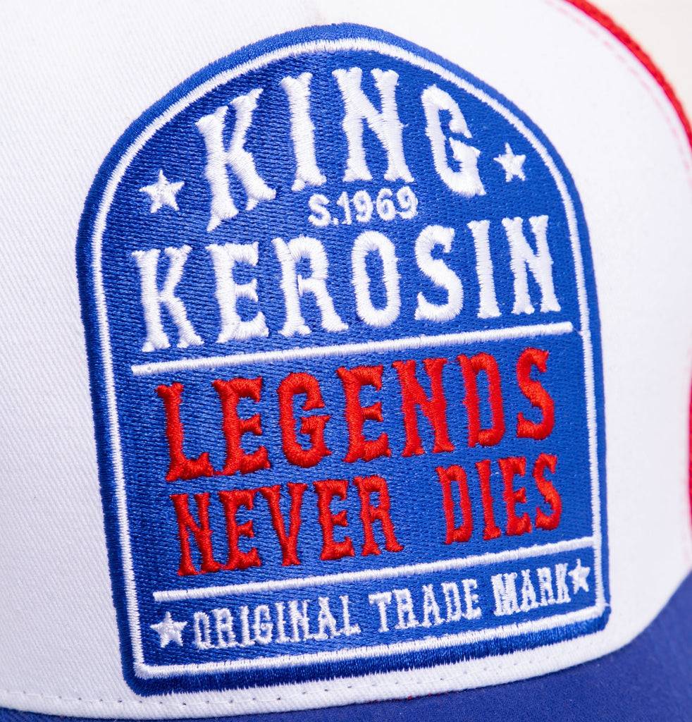 Queen Kerosin Trucker Cap mit Mesh-Einsatz «Legends never die» Angebote