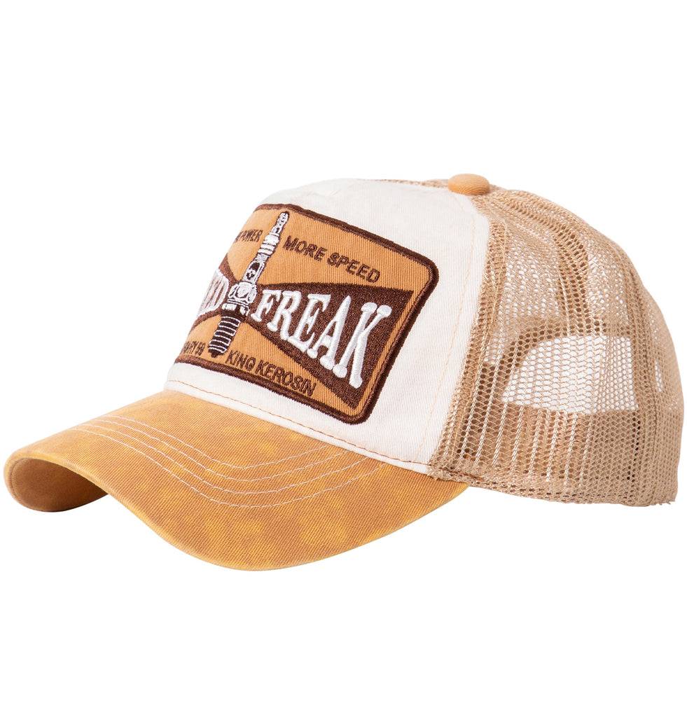 Queen Kerosin Trucker Cap in Used-Optik «Speed Freak» im Angebot