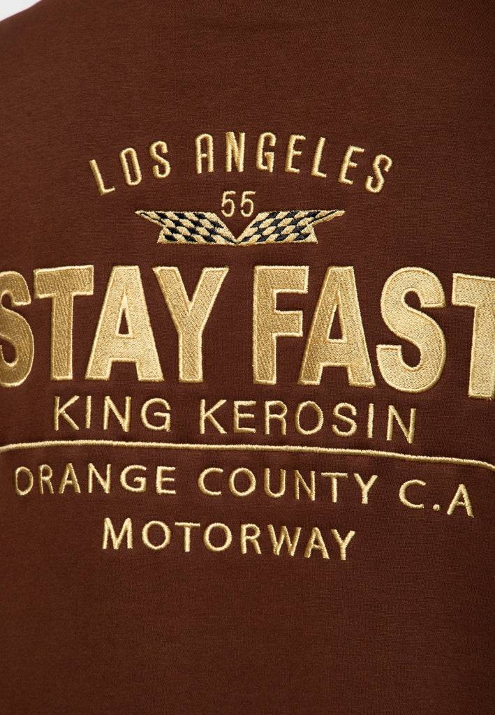 Queen Kerosin Kapuzen-Sweatjacke «Stay Fast» Outlet