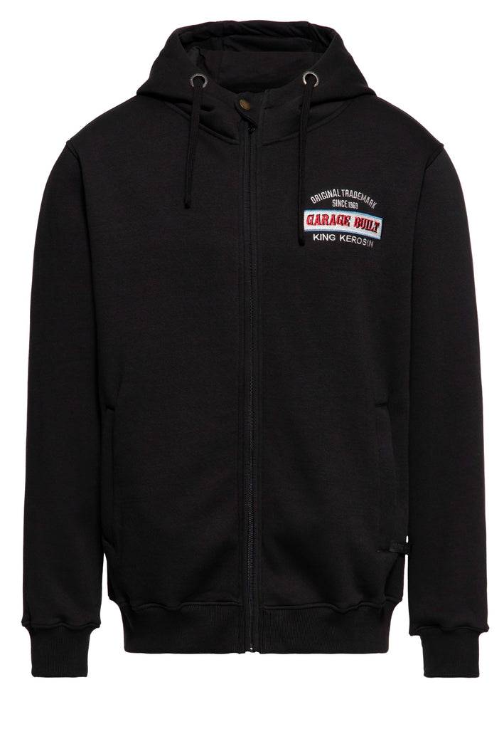 Queen Kerosin Kapuzen-Sweatjacke «Garage Built» Auslauf