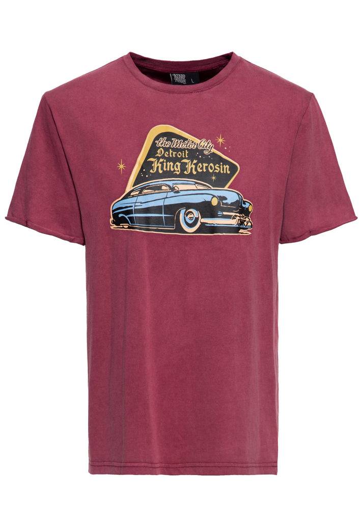 Queen Kerosin T-Shirt «Detroit Greaser» Schlussverkauf