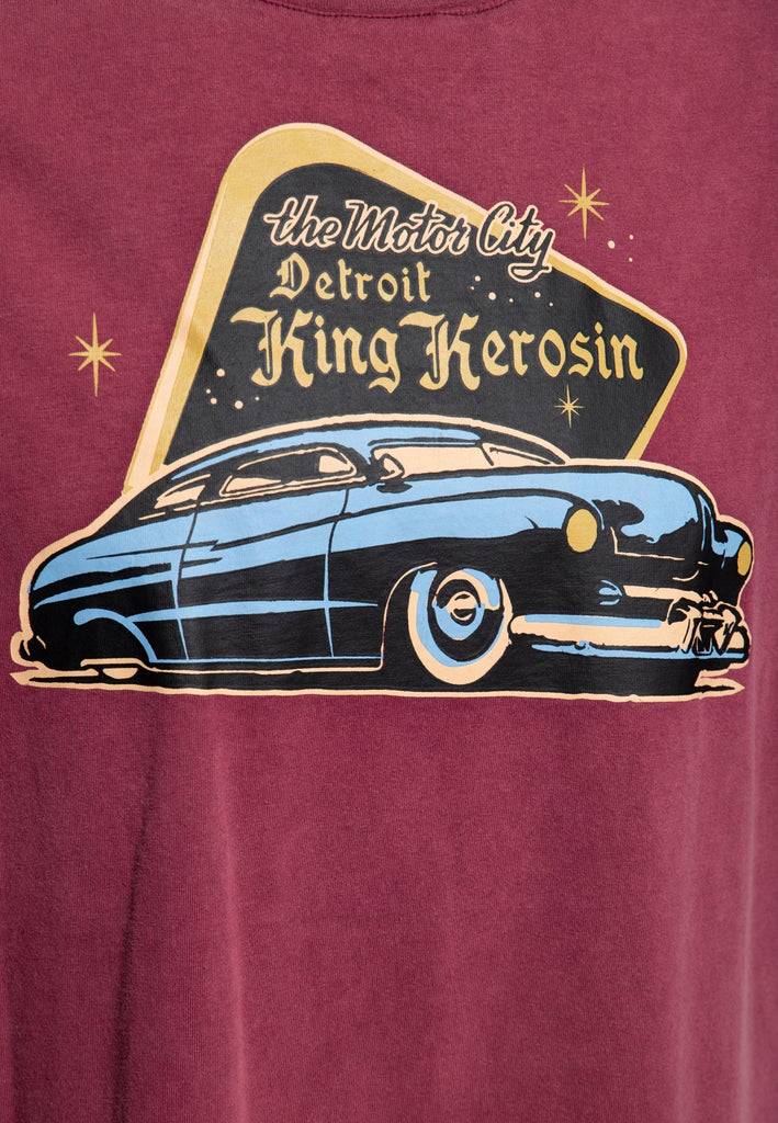 Queen Kerosin T-Shirt «Detroit Greaser» Schlussverkauf