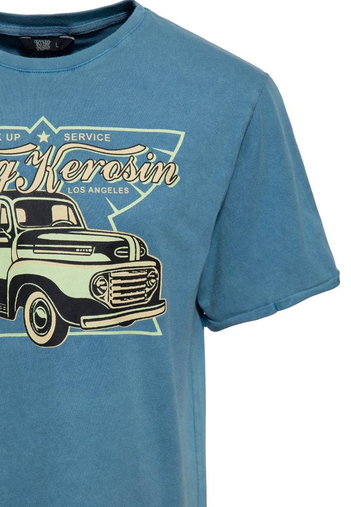 Queen Kerosin Print T-Shirt «Pick Up Service» Günstiger Verkauf
