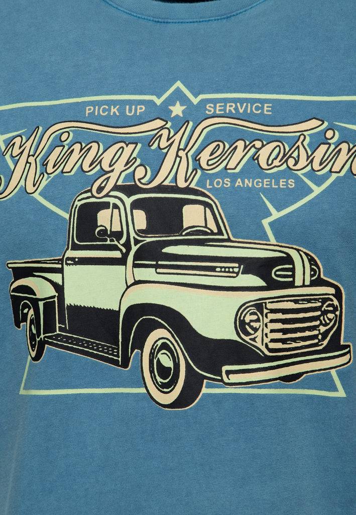 Queen Kerosin Print T-Shirt «Pick Up Service» Günstiger Verkauf