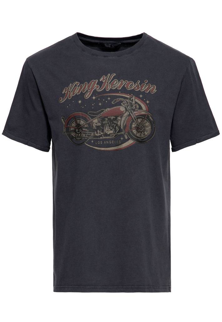 Queen Kerosin Print T-Shirt «Bobber» Meist gekauft