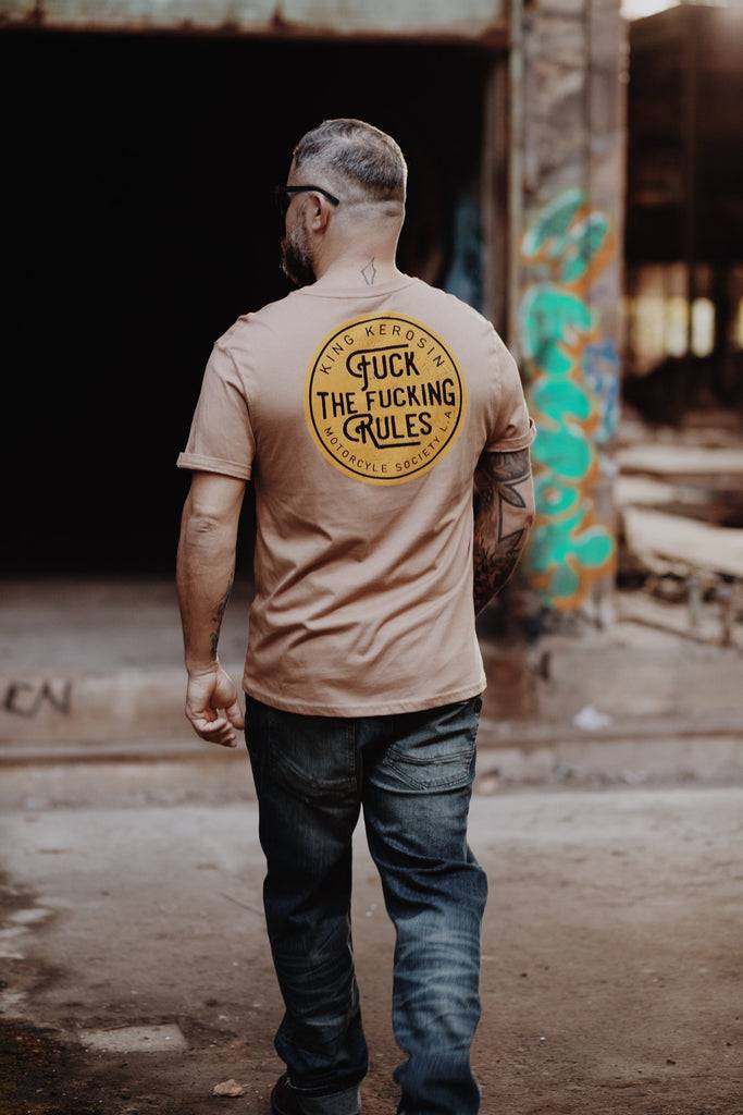 Queen Kerosin T-Shirt «Fuck The Fucking Rules» Outlet