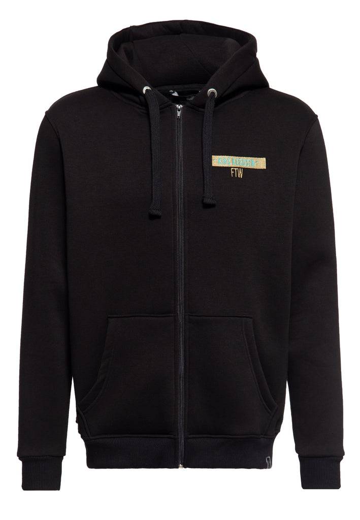 Queen Kerosin Basic Zip Hoodie «Don't Tread» Blitzverkäufe