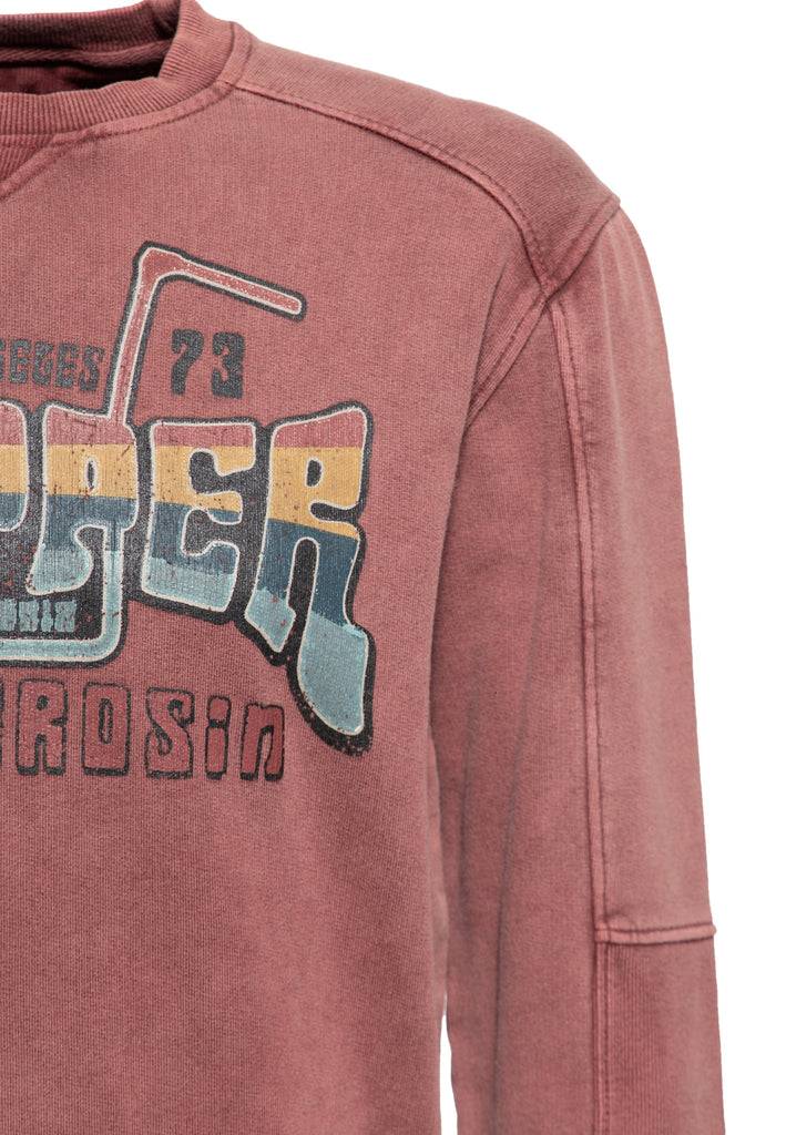 Queen Kerosin Acid Washed Pullover «Chopper 1973» Hotsell