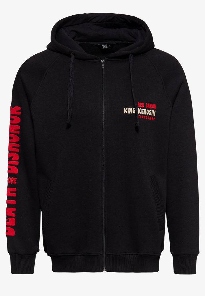 Queen Kerosin Sweatjacke «Red Baron» im Angebot