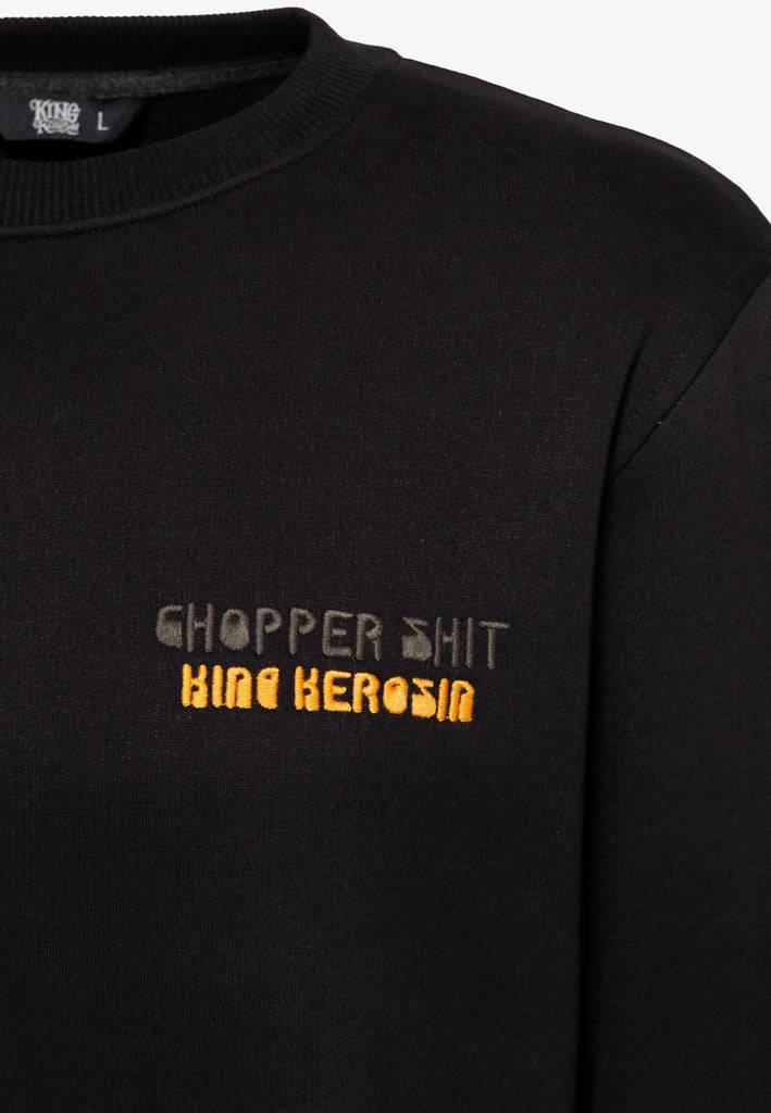 Queen Kerosin Longsleeve Sweater «Chopper Shit» Günstiger Verkauf