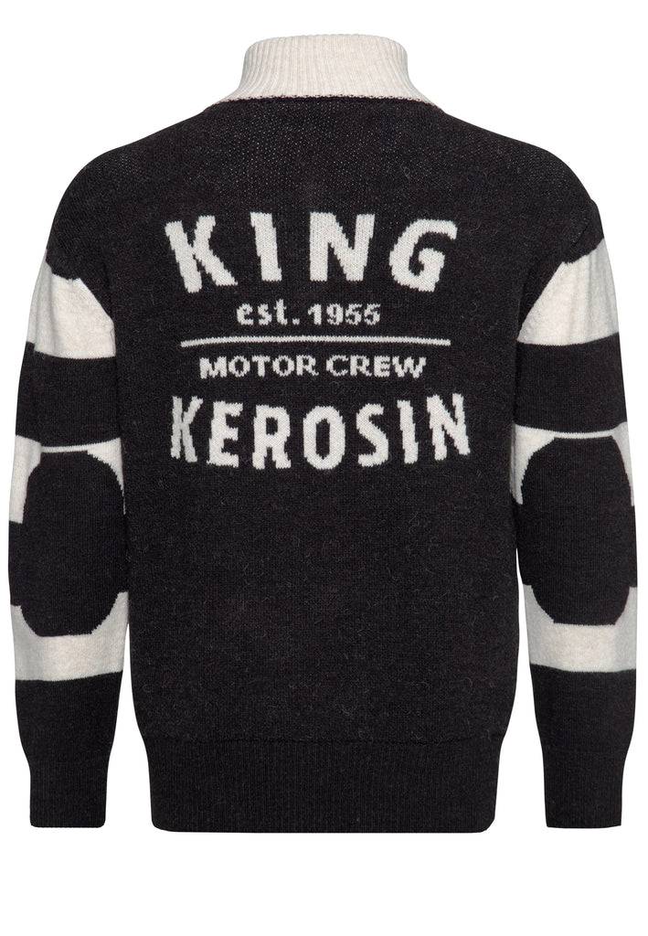 Queen Kerosin Strickpullover «KK Motor Crew» Meist gekauft