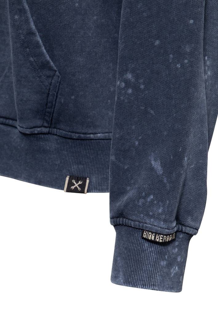 Queen Kerosin Sweatjacke Acidwash «Hit The Road Jack» Blitzverkäufe