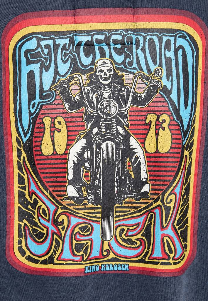 Queen Kerosin Sweatjacke Acidwash «Hit The Road Jack» Blitzverkäufe