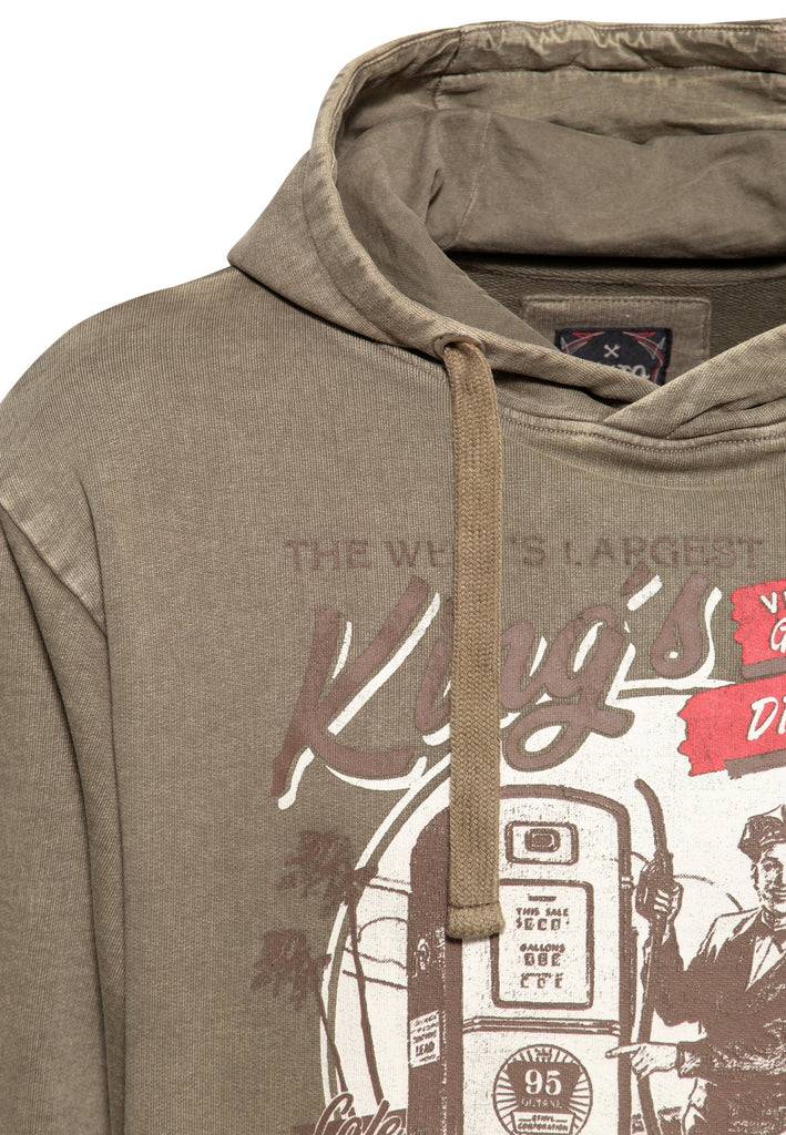 Queen Kerosin Hoodie Acidwash «Kings» Online
