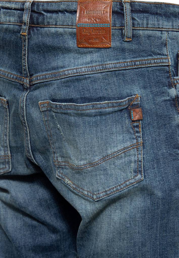 Queen Kerosin 5-Pocket Jeans «Robin» Weihnachtsangebot