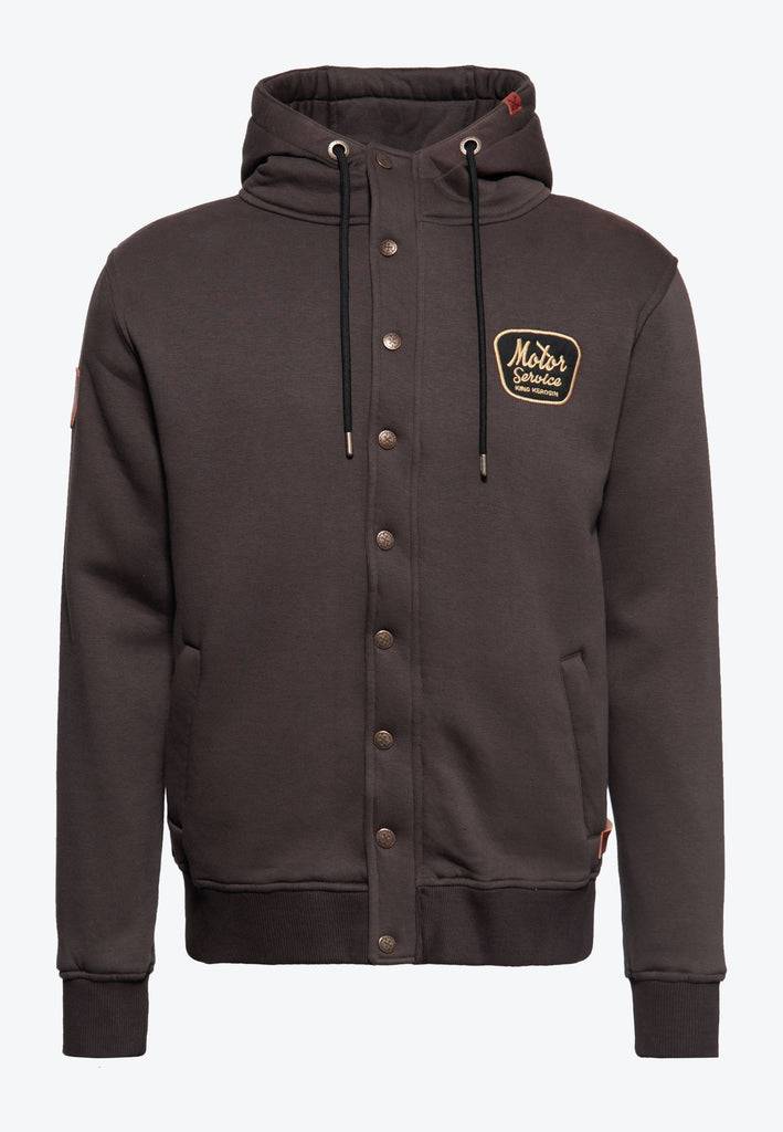 Queen Kerosin Outdoor Sweatjacke «KK Adventure Gear - Detroit Motor Service» Blitzverkäufe