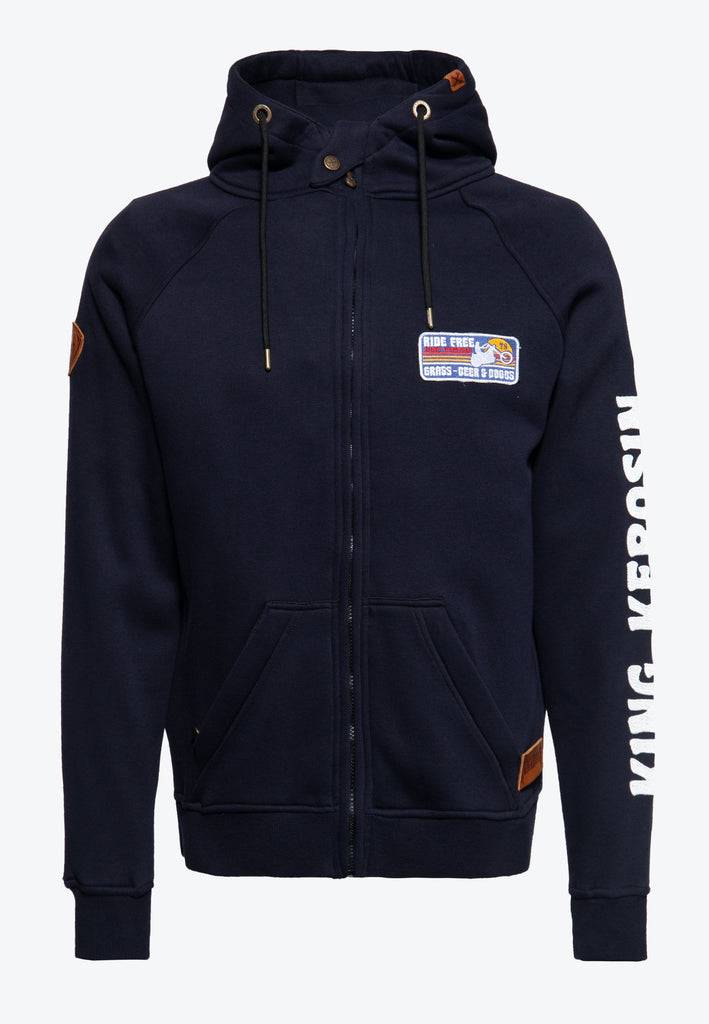 Queen Kerosin Outdoor Sweatjacke «KK Adventure Gear - Ride Free» Online