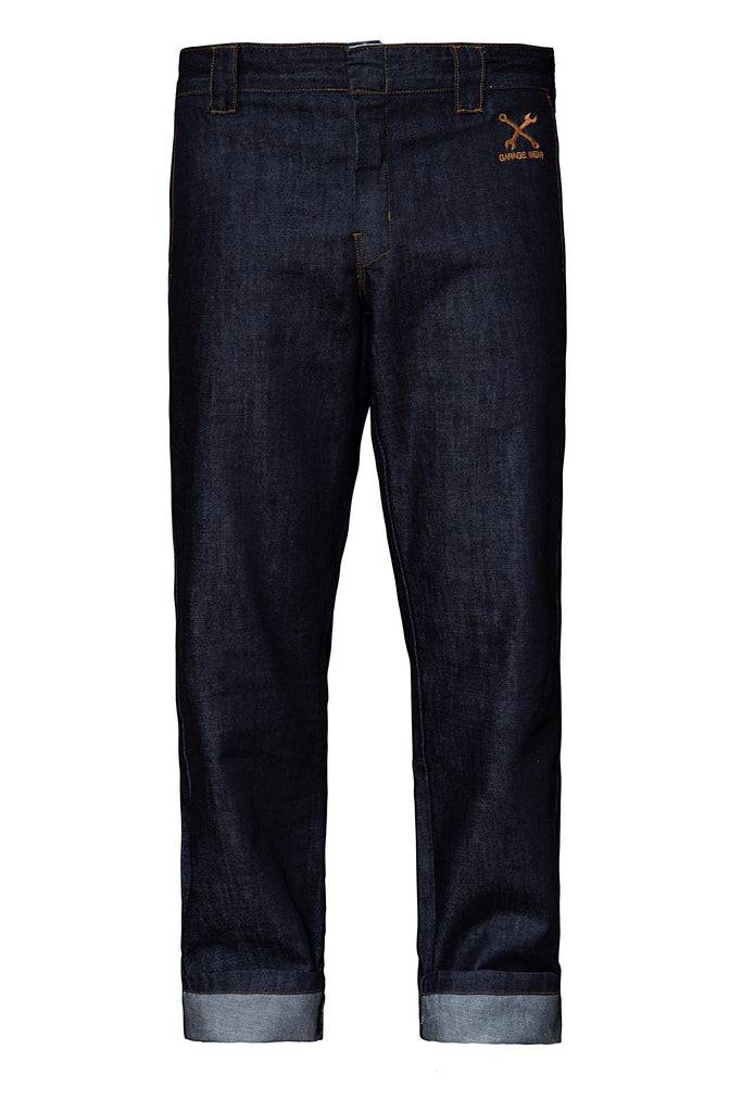 Queen Kerosin Straight Fit Jeans im Workwear-Style «Garage Wear»