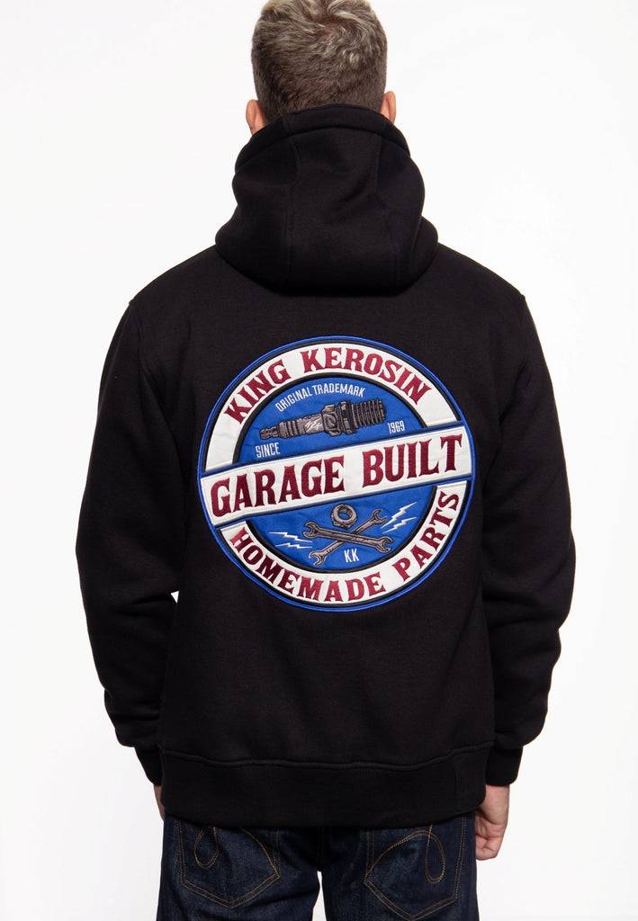Queen Kerosin Sweatjacke mit Kapuze «Garage Built»