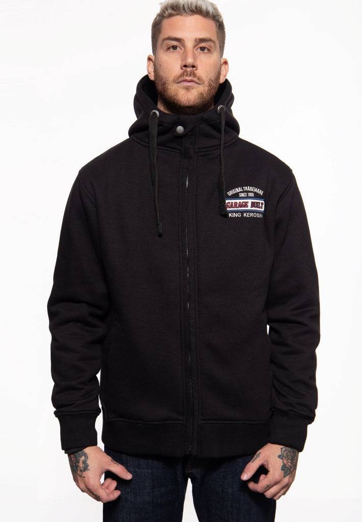 Queen Kerosin Sweatjacke mit Kapuze «Garage Built» Fabrikverkauf