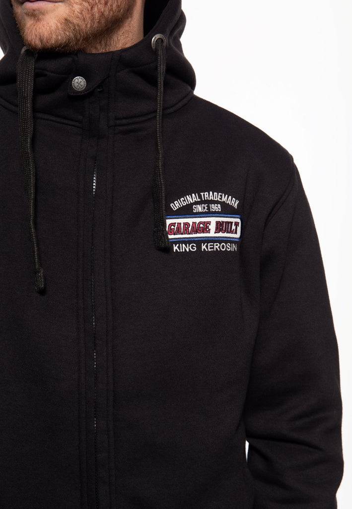 Queen Kerosin Sweatjacke mit Kapuze «Garage Built» Fabrikverkauf