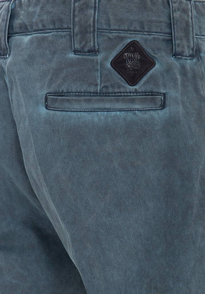 Queen Kerosin Workwear Shorts in Oil-Washed Optik «Garage Wear» Schlussverkauf
