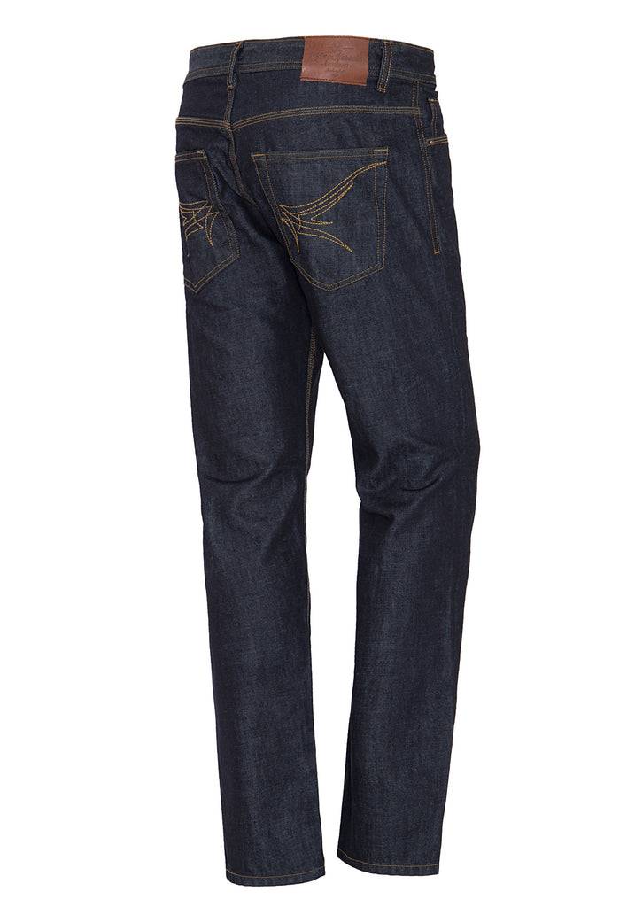 Queen Kerosin Regular Fit Jeans in dark blue mit Logo-Patch «Robin» Günstiger Verkauf
