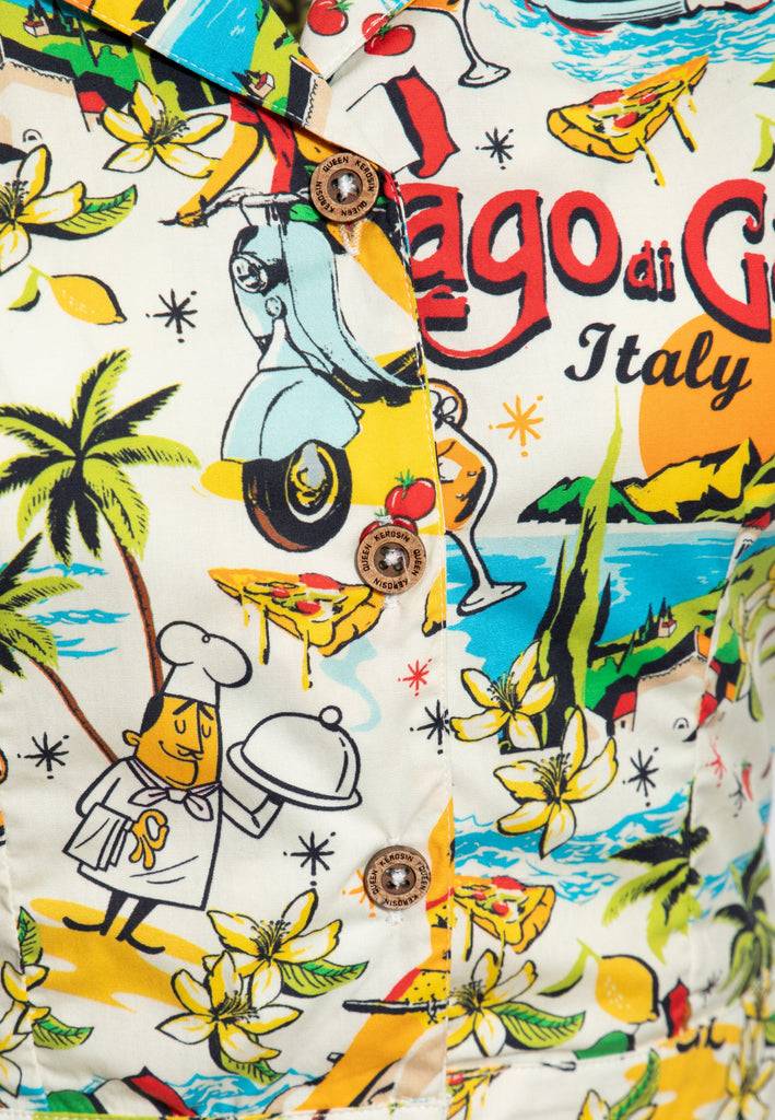 Queen Kerosin Hawaiibluse «Lago di Garda» Letzte 2 Tage