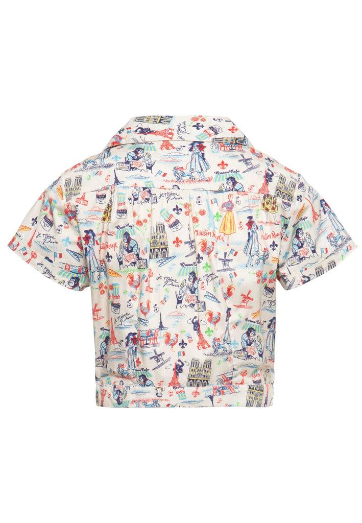 Queen Kerosin Hawaiibluse «Paris» Letzter Tag