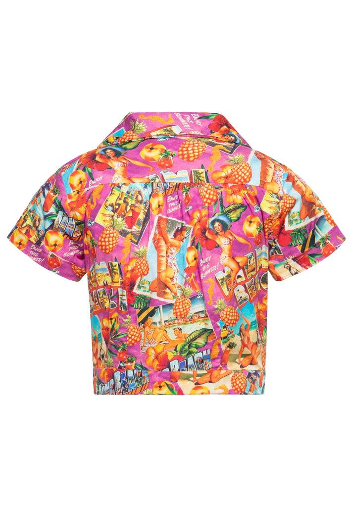 Queen Kerosin Hawaiibluse «Miami & Long Beach» Angebote