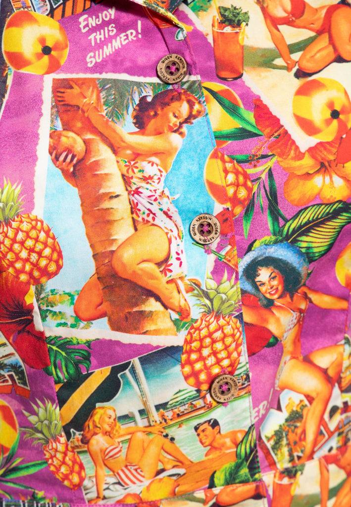 Queen Kerosin Hawaiibluse «Miami & Long Beach» Angebote