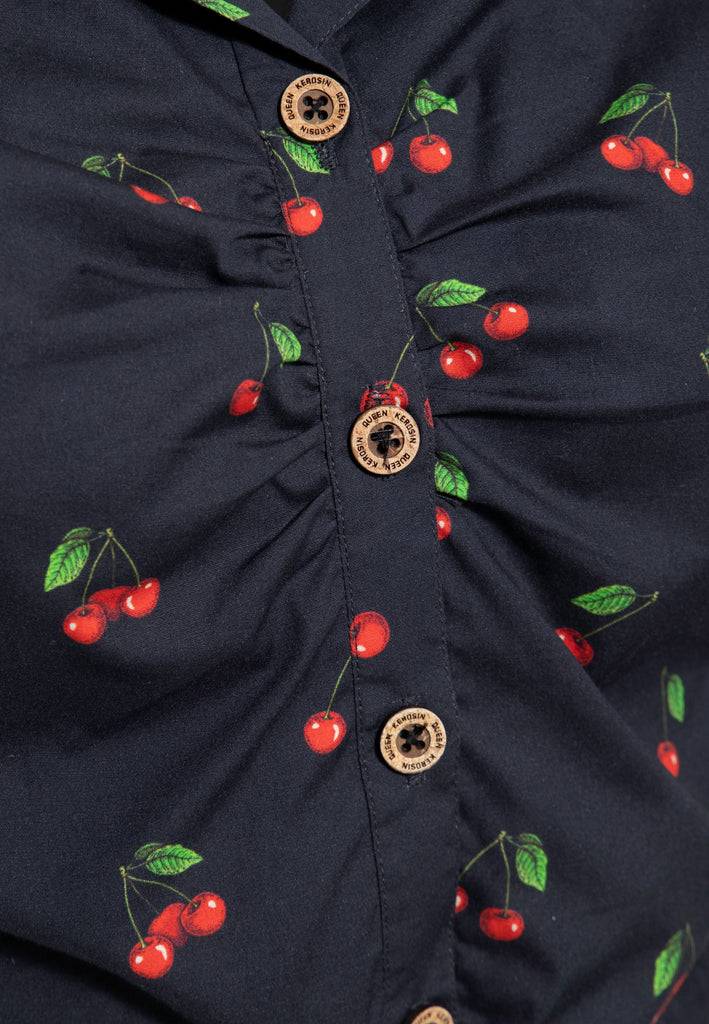Queen Kerosin Hawaiibluse «Cherry» Hotsell