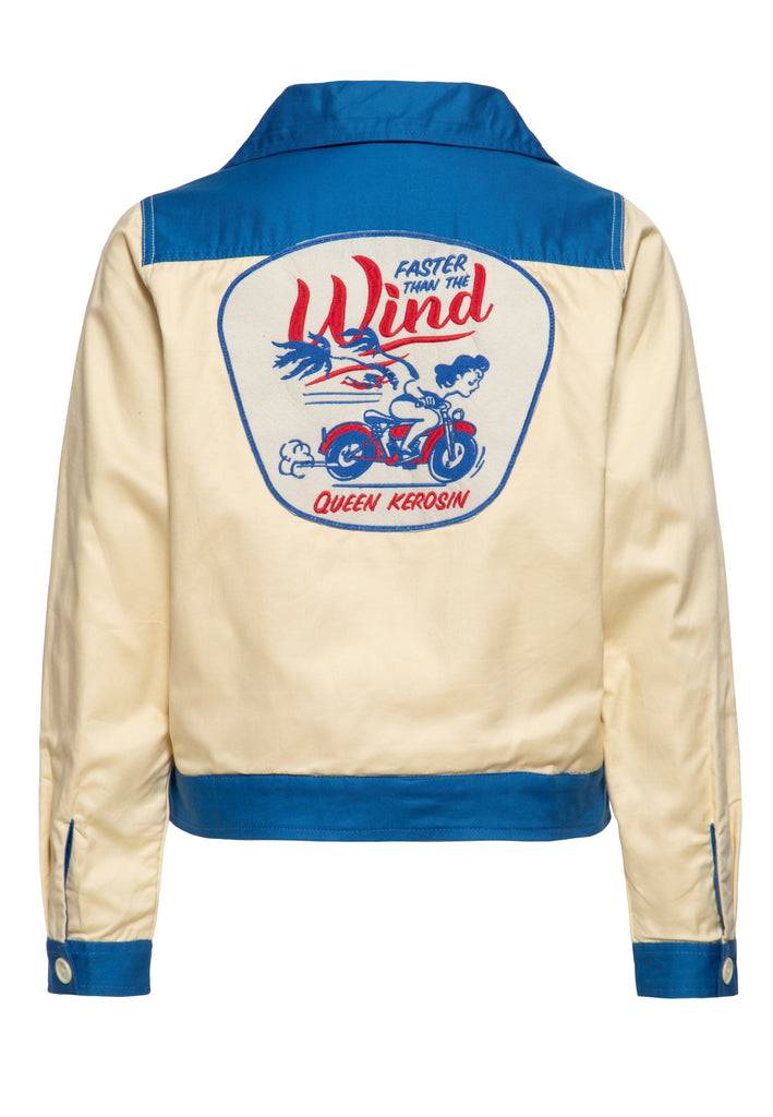 Queen Kerosin Workwear Jacke «Faster Then The Wind» Schlussverkauf