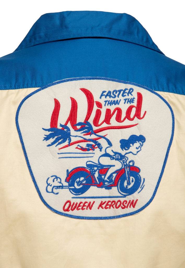 Queen Kerosin Workwear Jacke «Faster Then The Wind» Schlussverkauf