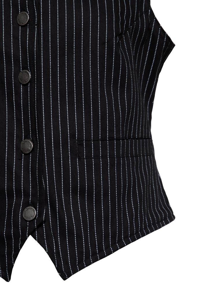 Queen Kerosin Pinstripe Weste Online