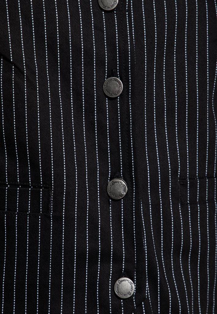 Queen Kerosin Pinstripe Weste Online