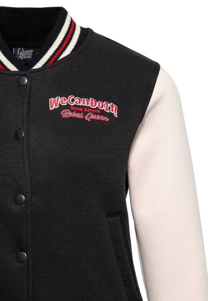 Queen Kerosin College Jacke «We Can Do It!» Auslauf
