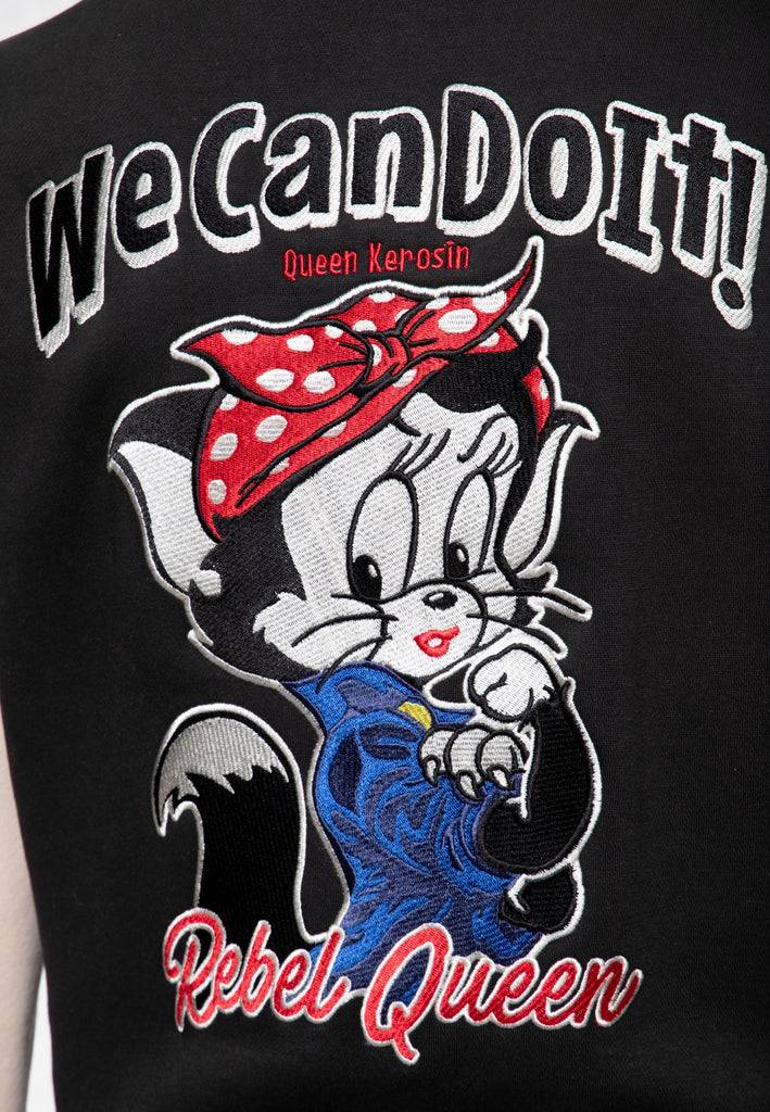 Queen Kerosin College Jacke «We Can Do It!» Auslauf