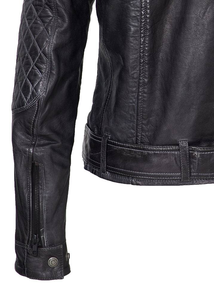 Queen Kerosin Lederjacke mit Kontrastfutter Auslauf