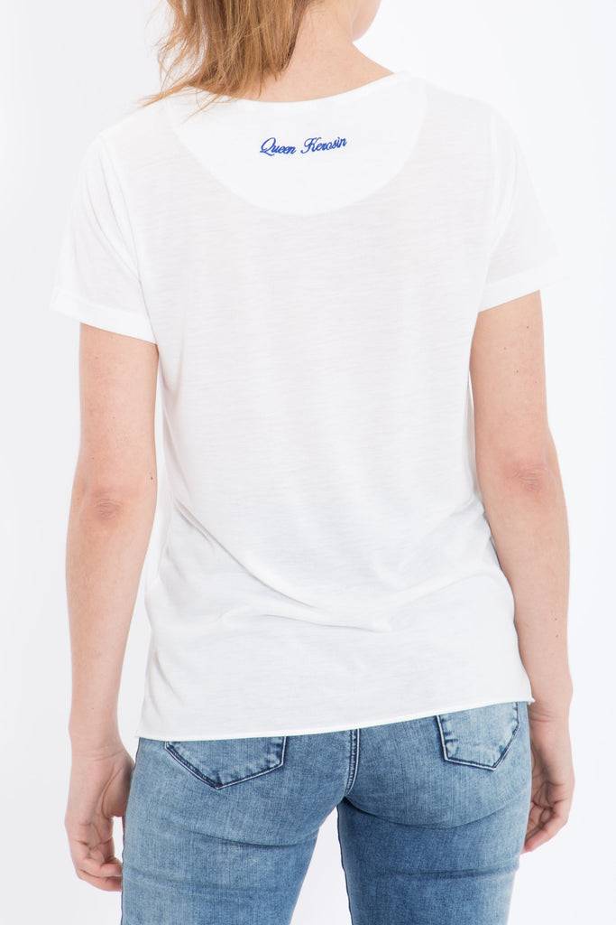 Queen Kerosin Basic T-Shirt aus Viskose-Mix Angebote