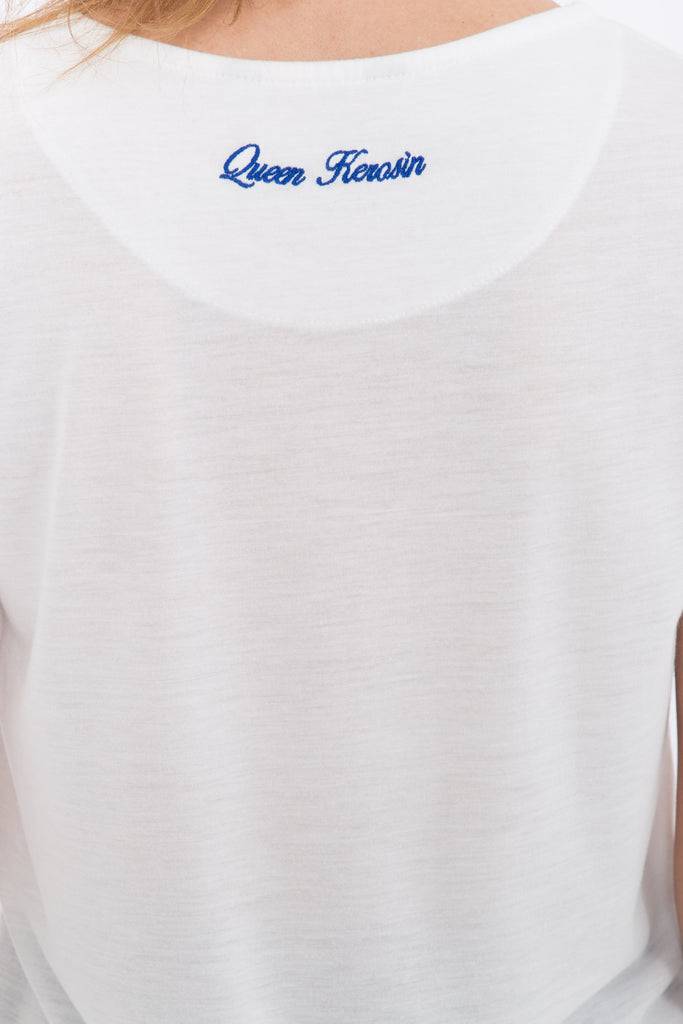 Queen Kerosin Basic T-Shirt aus Viskose-Mix Angebote