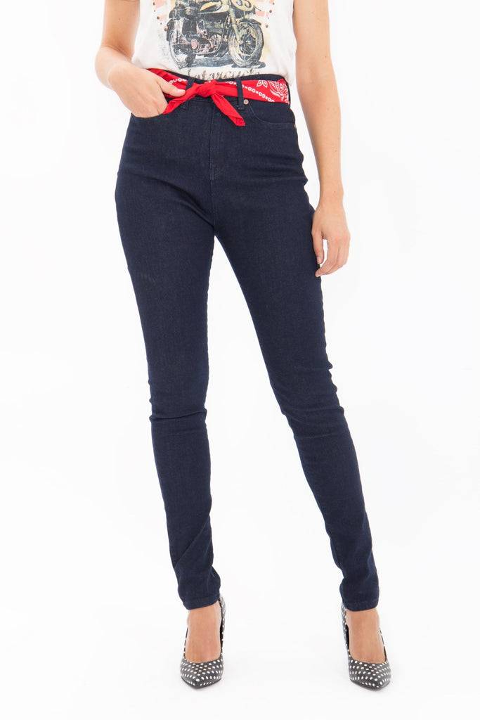 Queen Kerosin High Waist Jeans Betty Fit «Betty Fit» Fabrikverkauf