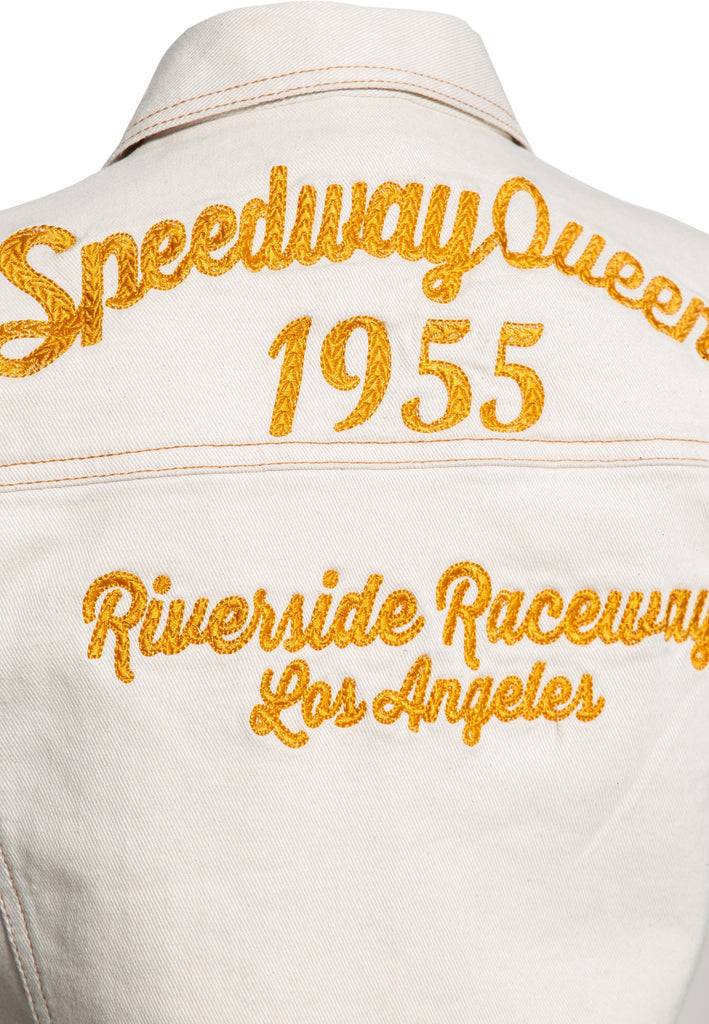 Queen Kerosin Jeans Weste «Speedway Queen» Blitzverkäufe