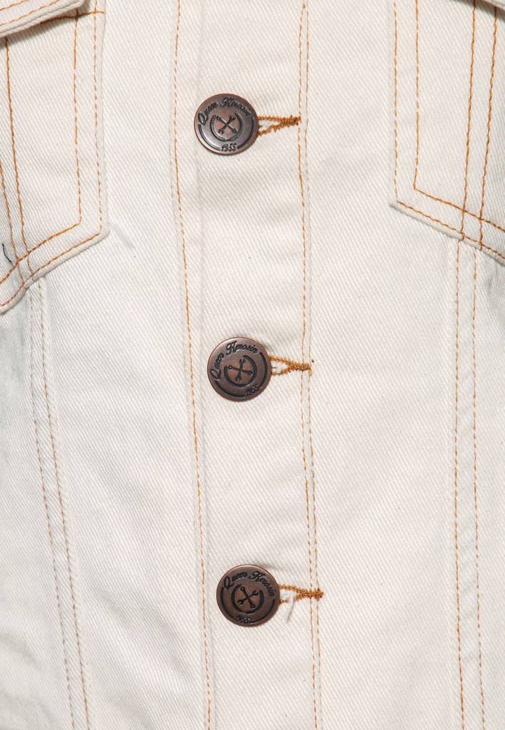 Queen Kerosin Jeans Weste «Speedway Queen» Blitzverkäufe