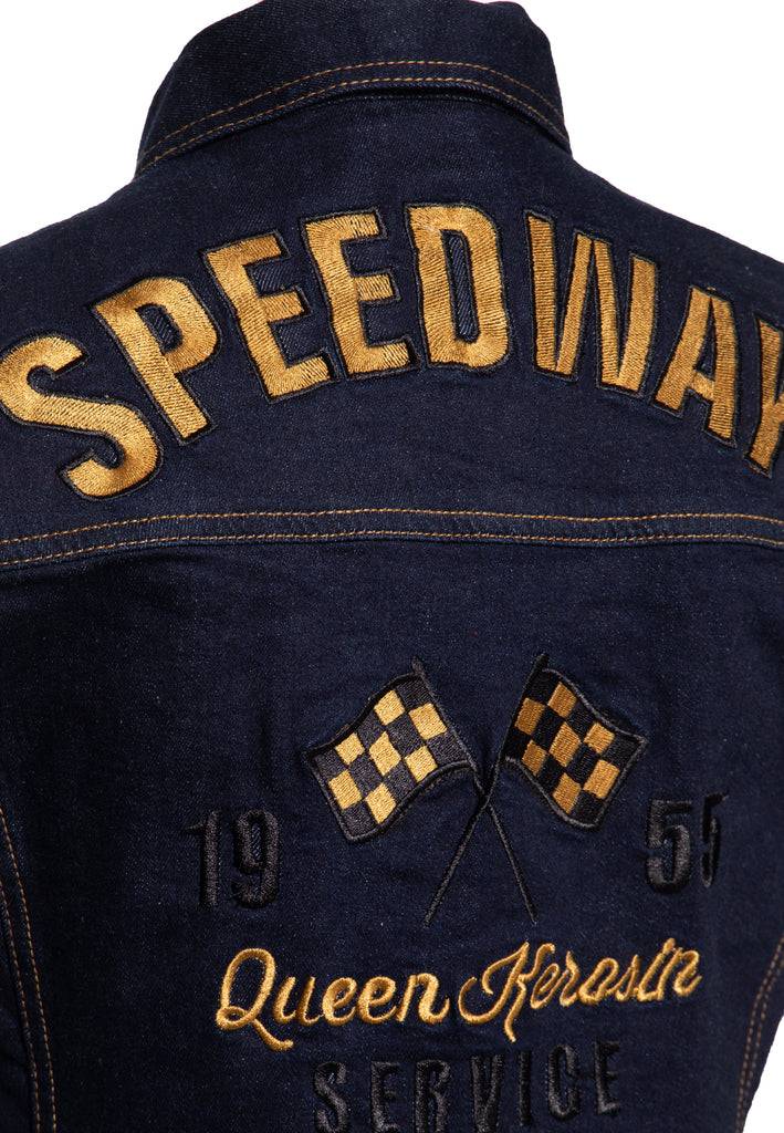 Queen Kerosin Jeans Weste «Speedway» Online