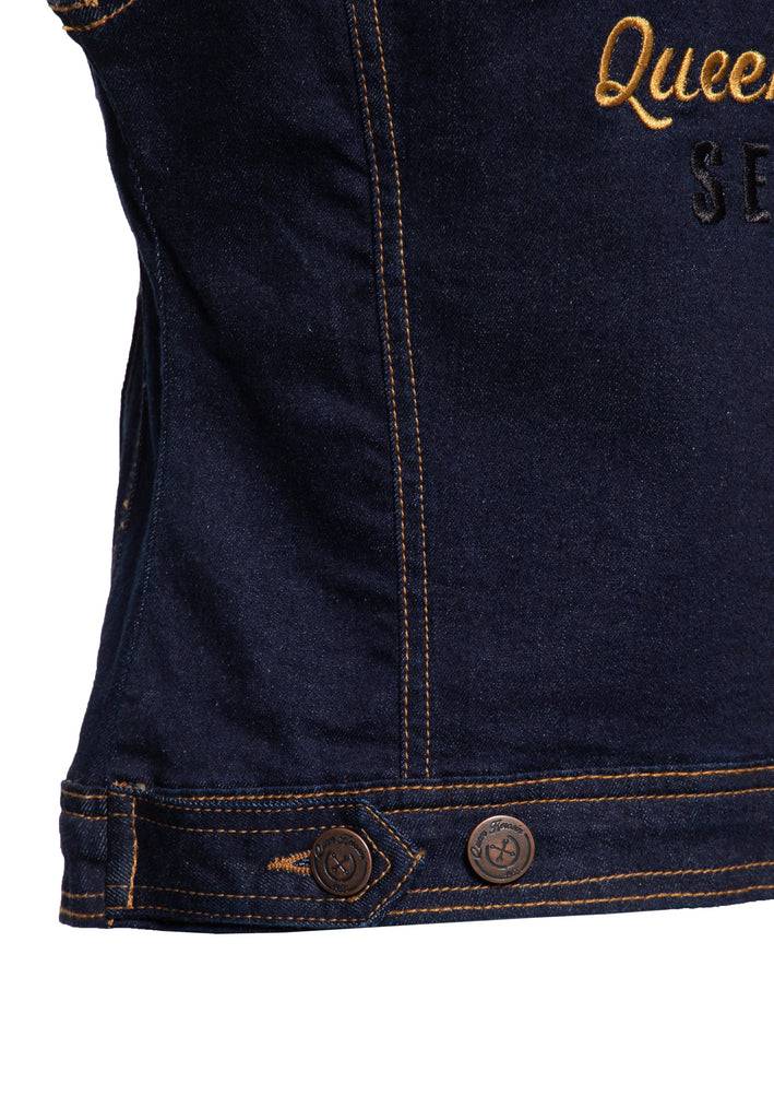 Queen Kerosin Jeans Weste «Speedway» Online