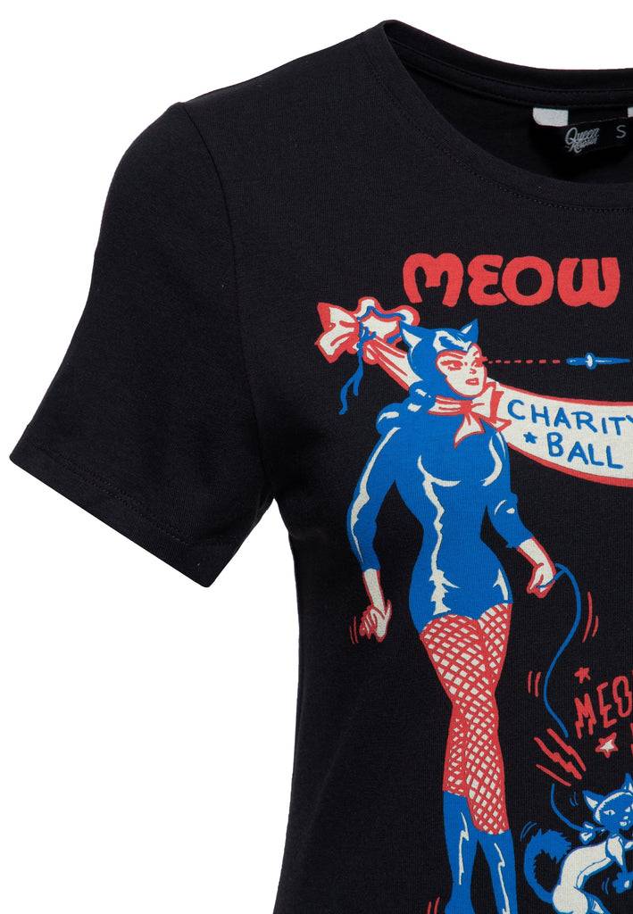 Queen Kerosin T-Shirt «Meow Meow» Hotsell