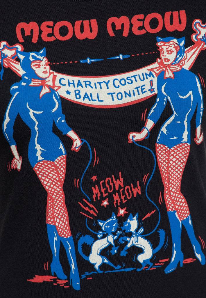 Queen Kerosin T-Shirt «Meow Meow» Hotsell